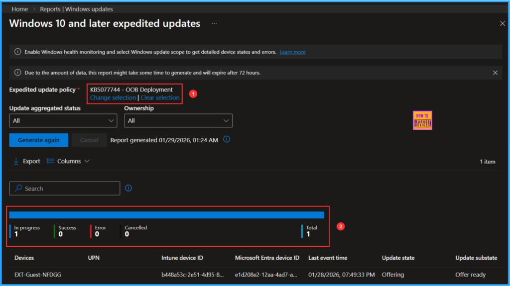 Easy Way to Deploy KB5077744 OOB Update for Windows 11 24H2 and 25H2 using Intune 8 Easy Way to Deploy KB5077744 OOB Update for Windows 11 24H2 and 25H2 using Intune. Fig. 7
