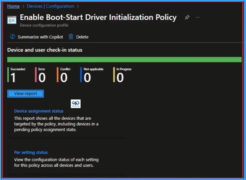 Enable Boot-Start Driver Initialization Policy to Reduce Impact of malware in Systems using Intune - Fig.10