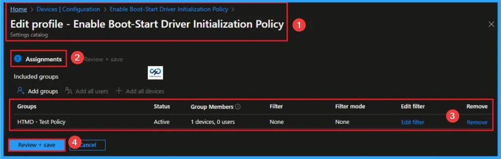 Enable Boot-Start Driver Initialization Policy to Reduce Impact of malware in Systems using Intune - Fig.11
