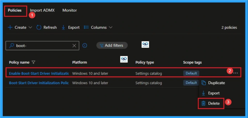 Enable Boot-Start Driver Initialization Policy to Reduce Impact of malware in Systems using Intune - Fig.12
