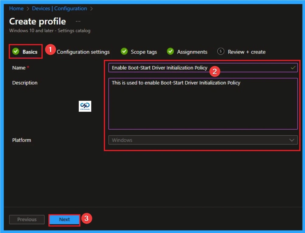 Enable Boot-Start Driver Initialization Policy to Reduce Impact of malware in Systems using Intune - Fig.3
