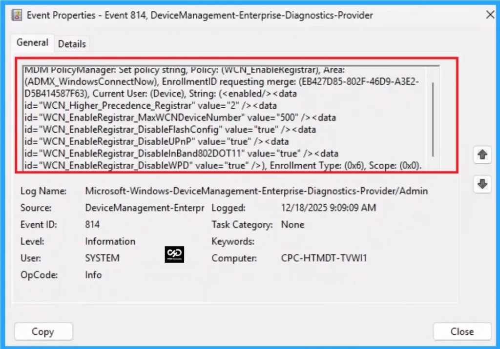 Enable Wireless Settings for Windows Connect Now using Intune - Fig.12