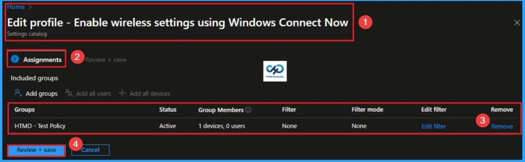 Enable Wireless Settings for Windows Connect Now using Intune - Fig.13