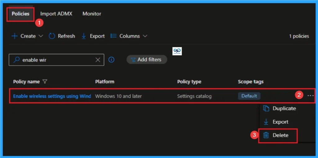 Enable Wireless Settings for Windows Connect Now using Intune - Fig.14