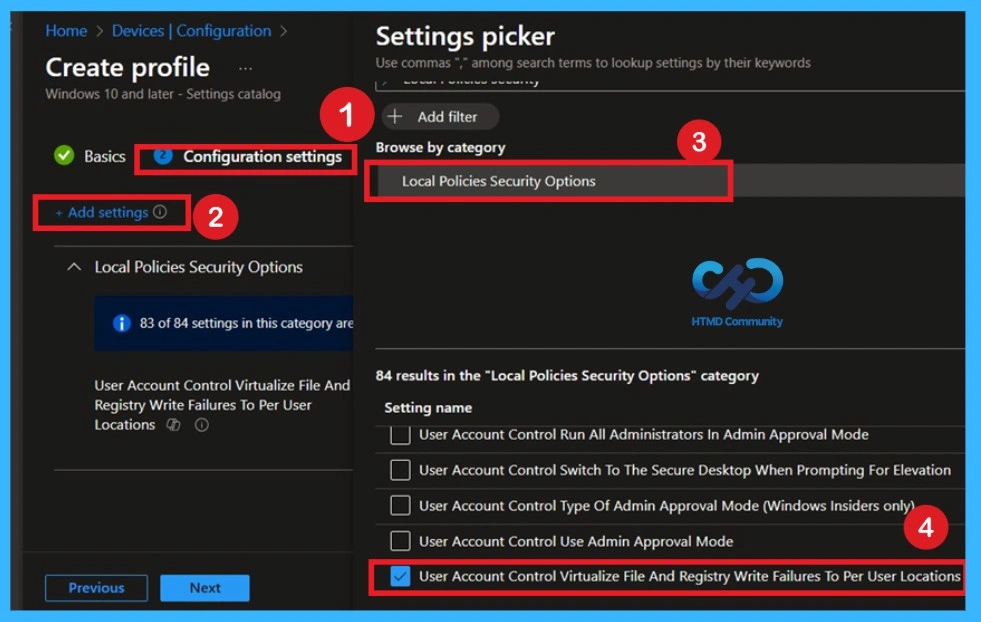 Enforce Secure File and Registry Redirection for Applications using Intune Policy-Fig.3