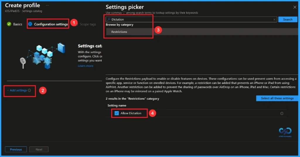 Enhancing Security by Disabling Dictation on iOS Devices using Intune 4 Enhancing Security by Disabling Dictation on iOS Devices using Intune - Fig.3