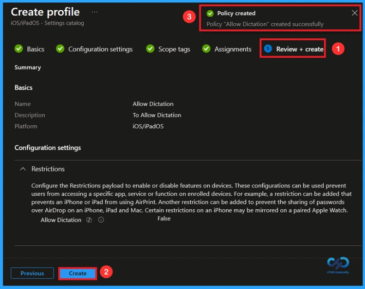 Enhancing Security by Disabling Dictation on iOS Devices using Intune 9 Enhancing Security by Disabling Dictation on iOS Devices using Intune - Fig.8