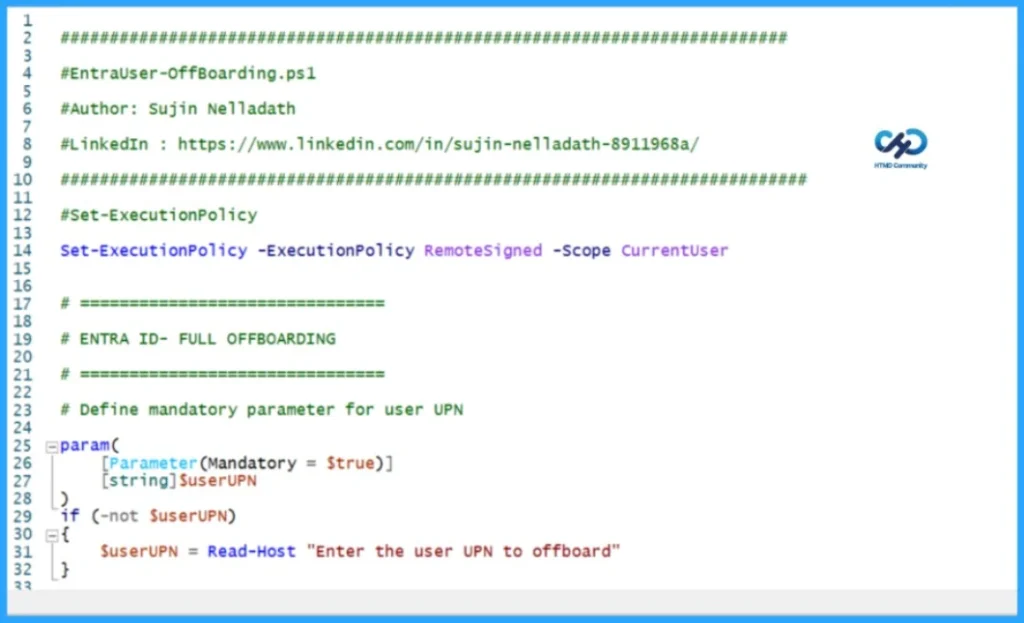 Automate Microsoft Entra User Offboarding with Microsoft Graph API and PowerShell 2 Automate Microsoft Entra User Offboarding with Microsoft Graph API and PowerShell-Fig-02