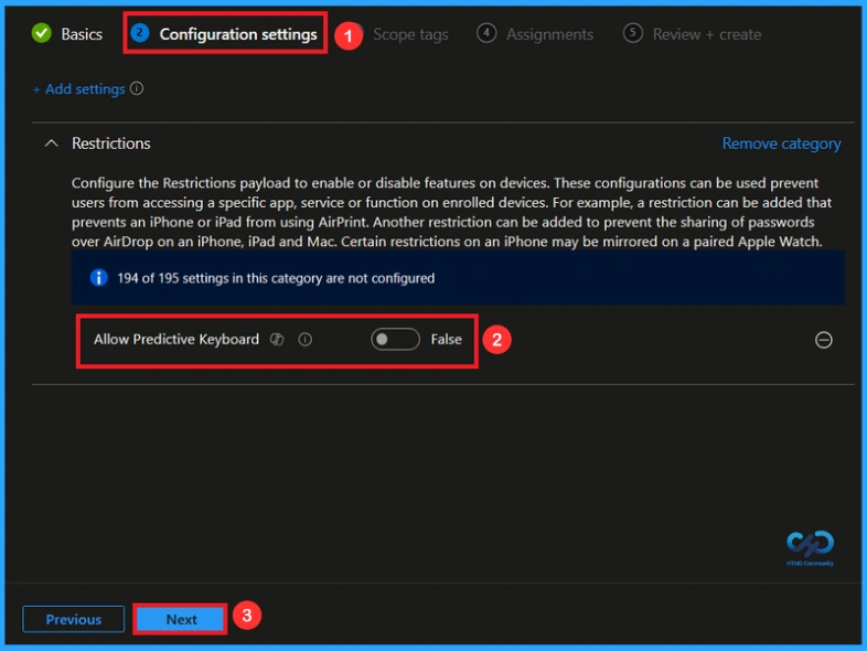 How to Control Predictive Text on iPhones and iPads using Intune - Fig.4