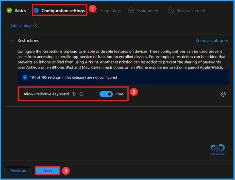 How to Control Predictive Text on iPhones and iPads using Intune - Fig.5