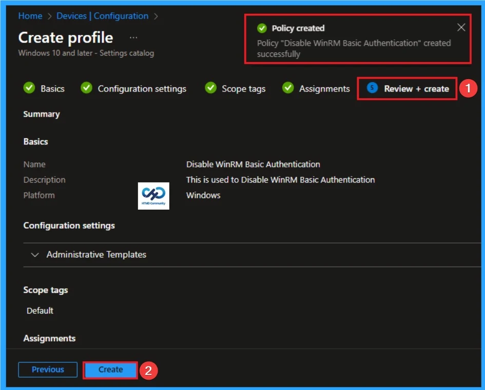 How to Disable WinRM Basic Authentication and Achieve Zero-Trust Security using Intune - Fig.9