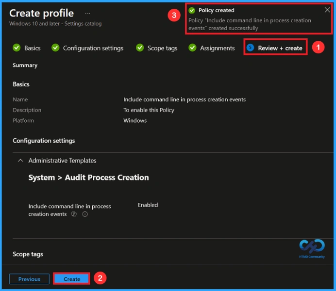 How to Enable Audit Process Creation Command Line Logging in Windows using Intune - Fig.8