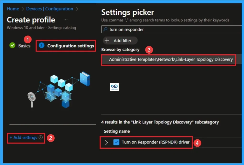 How to Enable LLTD Responder for Network Diagnostics using Intune - Fig.4