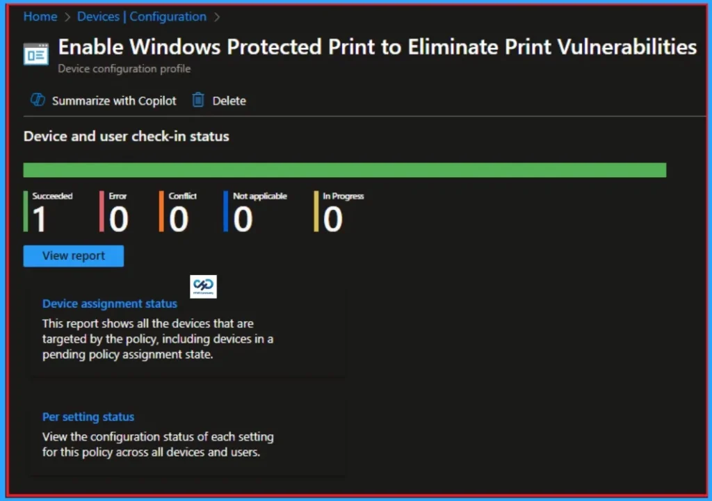 How to Enable Windows Protected Print to Eliminate Print Vulnerabilities using Intune 11 How to Enable Windows Protected Print to Eliminate Print Vulnerabilities using Intune - Fig.10