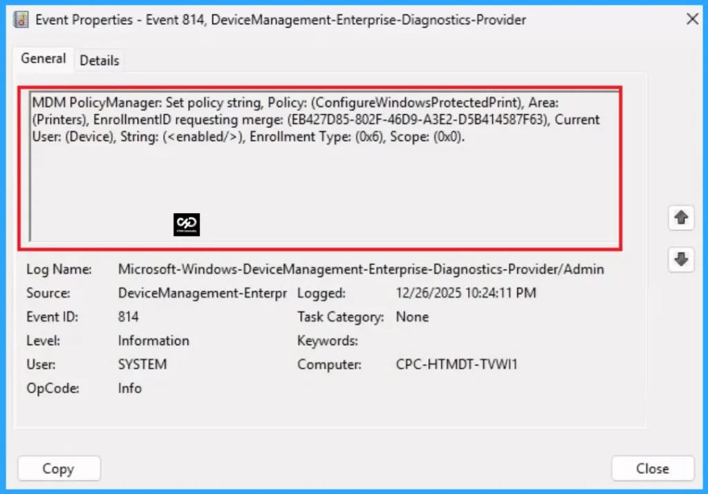 How to Enable Windows Protected Print to Eliminate Print Vulnerabilities using Intune 12 How to Enable Windows Protected Print to Eliminate Print Vulnerabilities using Intune - Fig.11