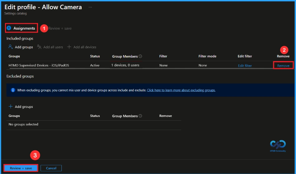 How to Restrict Camera Access on Supervised iOS Devices using Intune - Fig.10