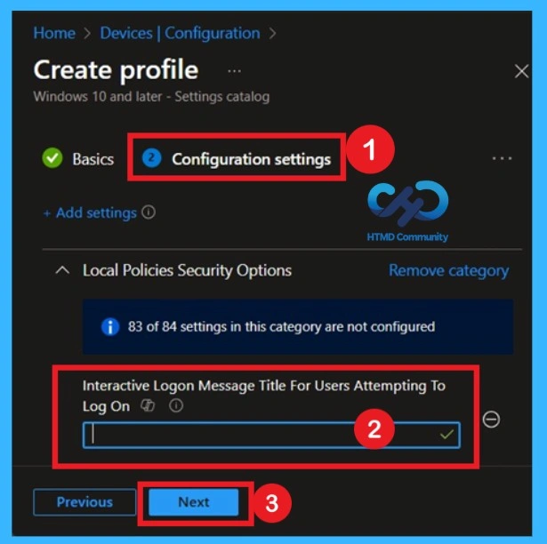 Configure Windows Interactive Logon Message Title using Intune Policy- Fig.4