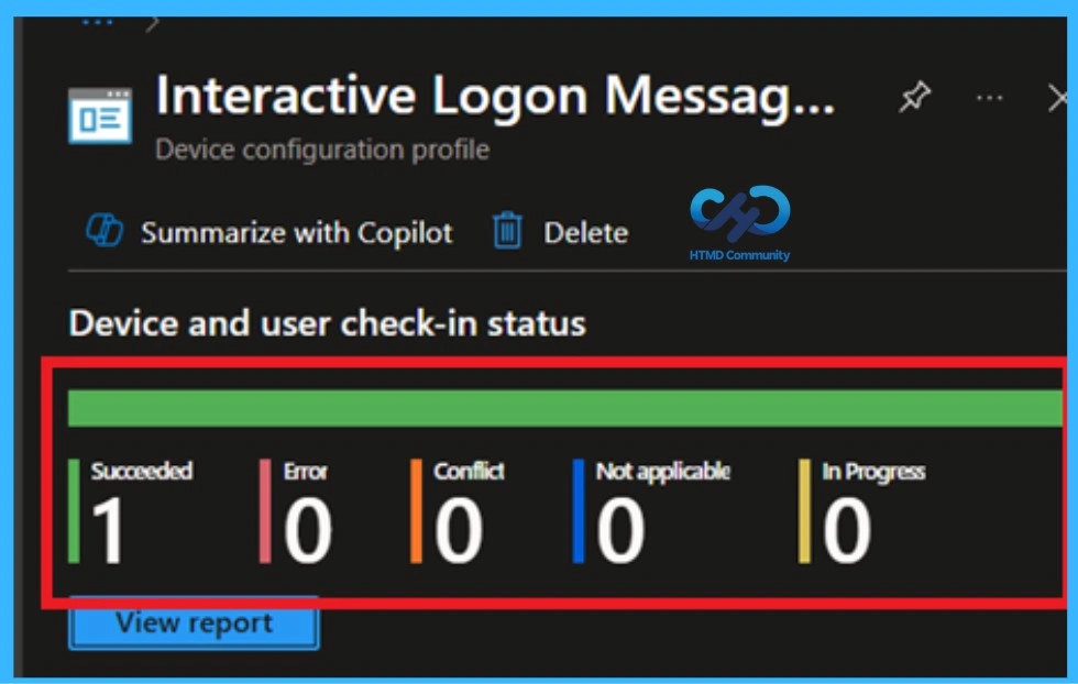 Configure Windows Interactive Logon Message Title using Intune Policy- Fig .9