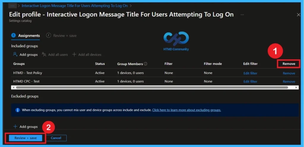 Configure Windows Interactive Logon Message Title using Intune Policy- Fig .10