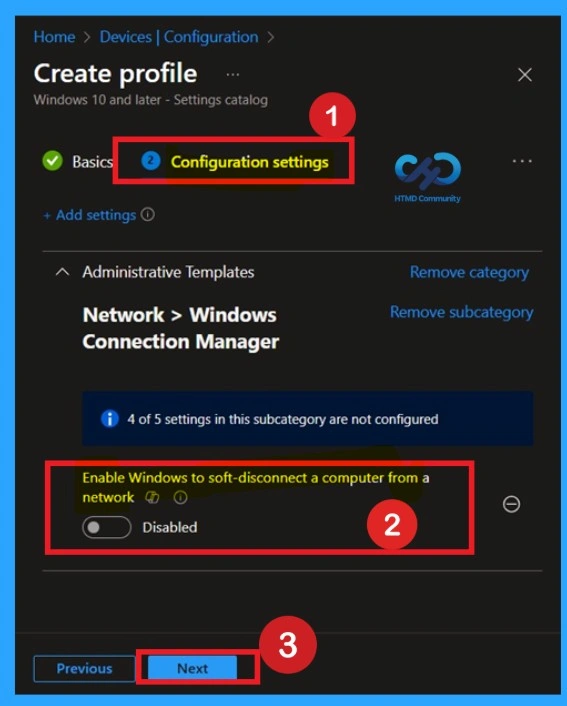 Maintaining Network Stability During Connection Changes using Intune Policy -Fig.4