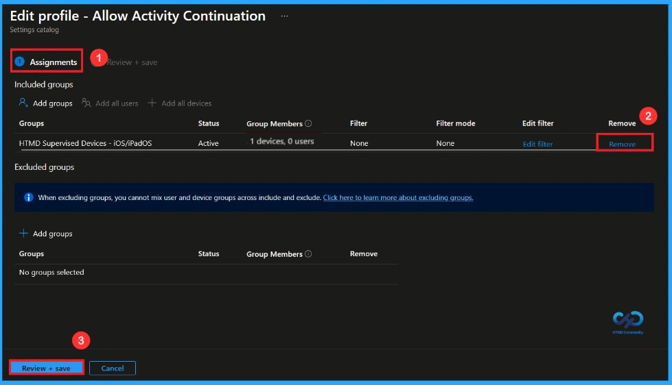 Managing Activity Continuation Policy on iOS Devices using Intune - Fig.10