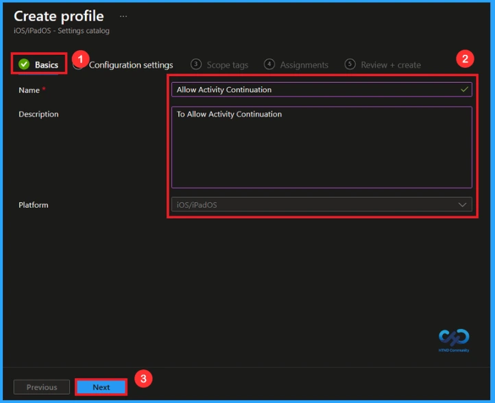 Managing Activity Continuation Policy on iOS Devices using Intune - Fig.2