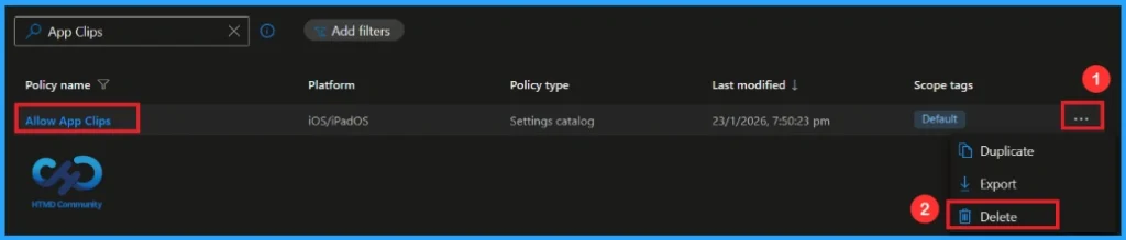 Managing App Clips on Supervised iOS Devices using Microsoft Intune - Fig.11