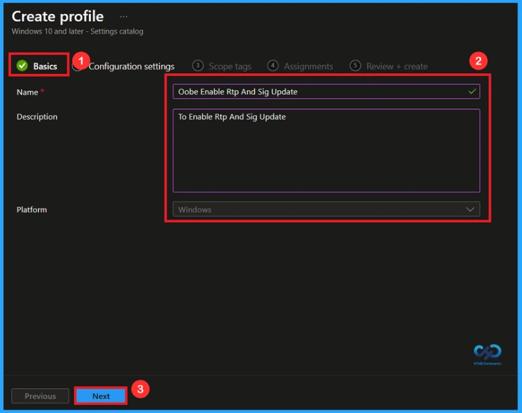 Managing Real Time Protection and Security Updates During Windows OOBE using Intune - Fig.2