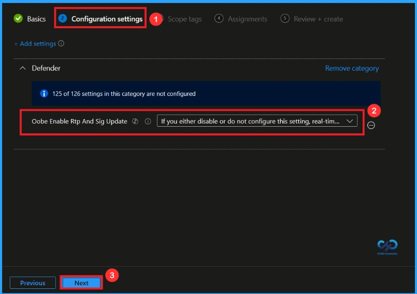 Managing Real Time Protection and Security Updates During Windows OOBE using Intune - Fig.4