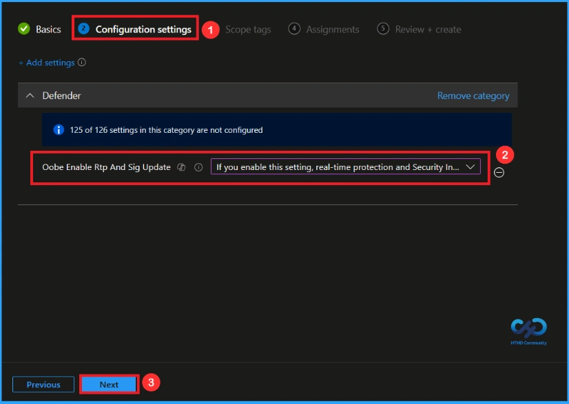 Managing Real Time Protection and Security Updates During Windows OOBE using Intune - Fig.5