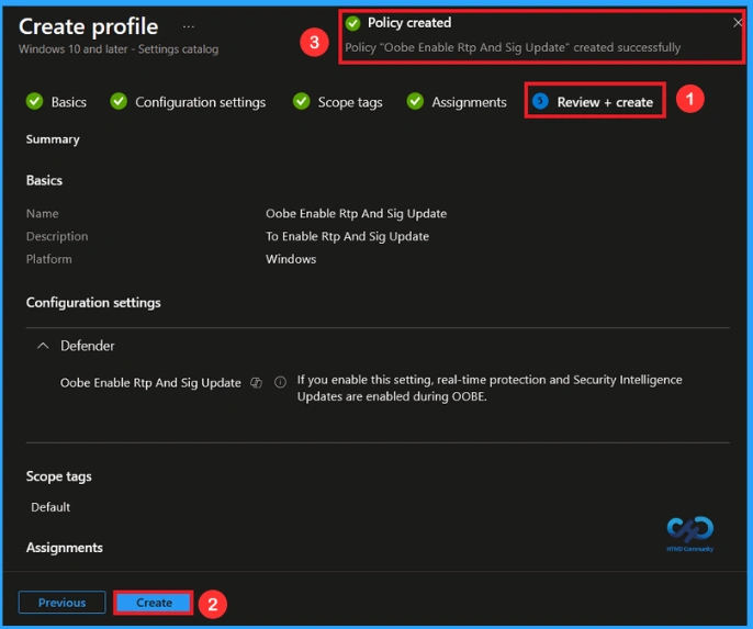 Managing Real Time Protection and Security Updates During Windows OOBE using Intune - Fig.8