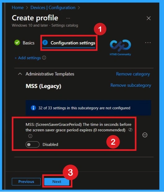 Prevent Unauthorized Access by Configuring Screen Saver Lock Timing using Intune Policy-Fig.4