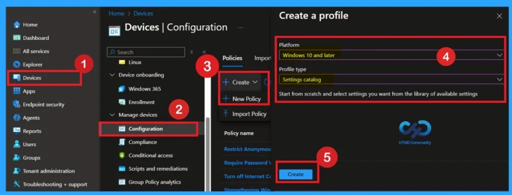 Managing Network Visibility by Disabling User Access to Connection Status using Intune Policy - Fig.1