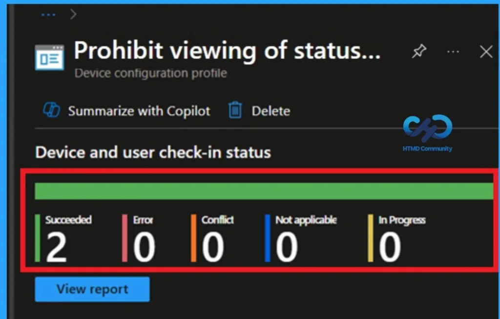 Managing Network Visibility by Disabling User Access to Connection Status using Intune Policy - Fig.9