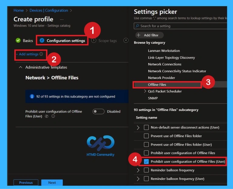 Reducing Data Exposure Risks by Restricting Offline Files Settings using Intune Policy 4 Reducing Data Exposure Risks by Restricting Offline Files Settings Using Intune Policy- Fig.3