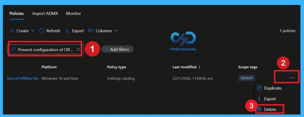 Reducing Data Exposure Risks by Restricting Offline Files Settings using Intune Policy 13 Reducing Data Exposure Risks by Restricting Offline Files Settings Using Intune Policy- Fig.12