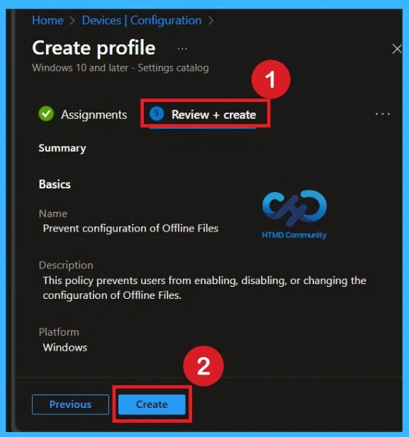 Reducing Data Exposure Risks by Restricting Offline Files Settings using Intune Policy 9 Reducing Data Exposure Risks by Restricting Offline Files Settings Using Intune Policy- Fig.8