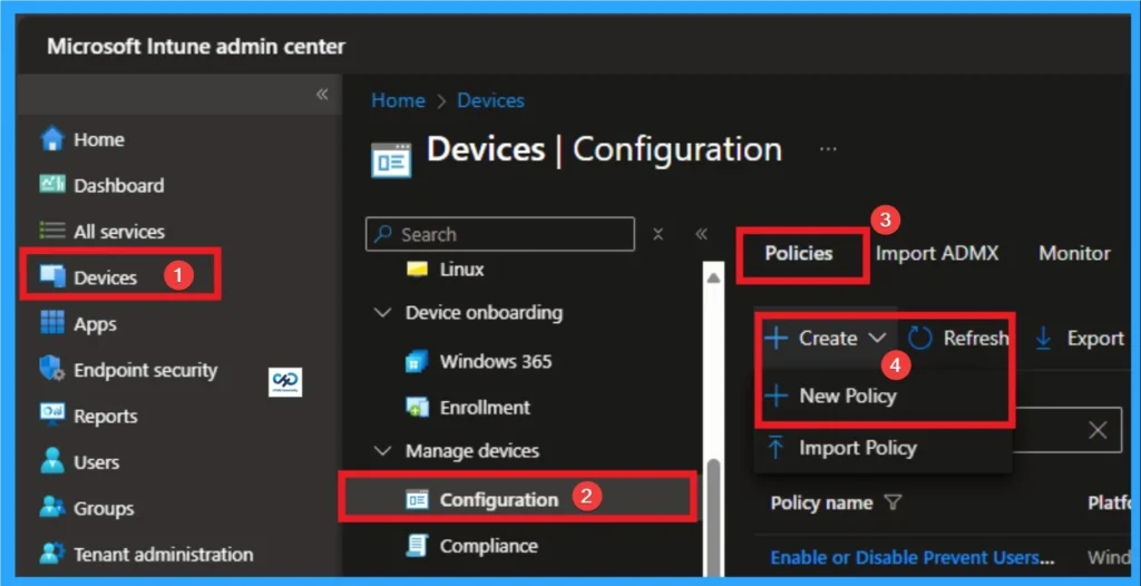 Require Domain users to Elevate when Setting Network's Location using Intune - Fig.1