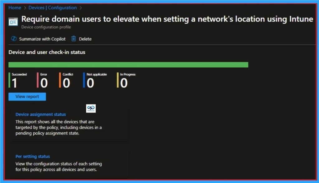 Require Domain users to Elevate when Setting Network's Location using Intune - Fig.10