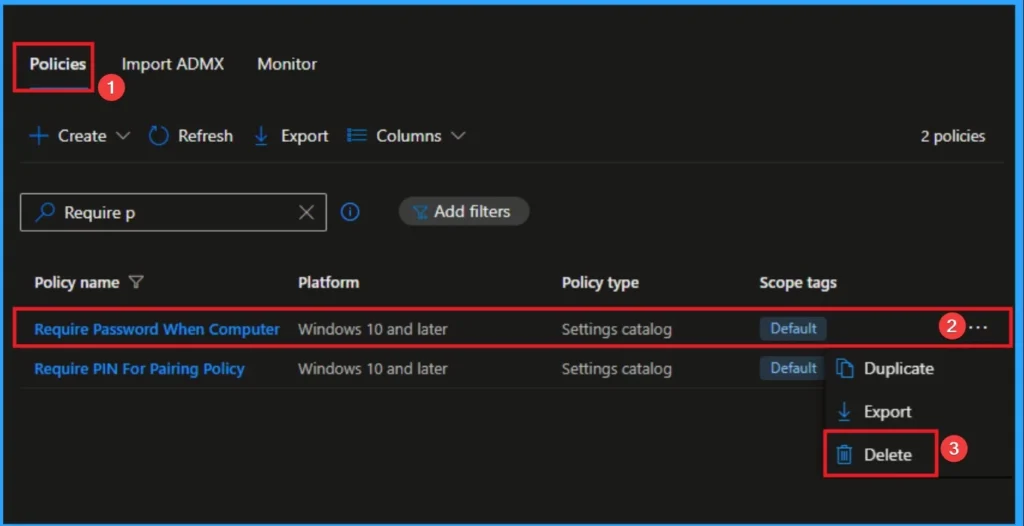 Require Password when Computer Wakes on Battery using Intune 14 Require Password when Computer Wakes on Battery using Intune - Fig.13