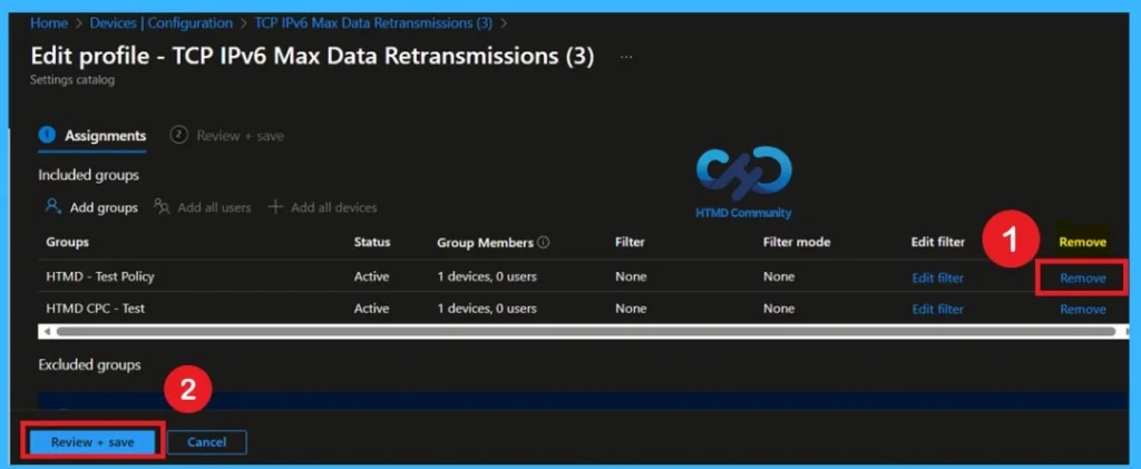 Securing TCP IPv6 Communications by Limiting Retransmissions using Intune Policy- Fig.11