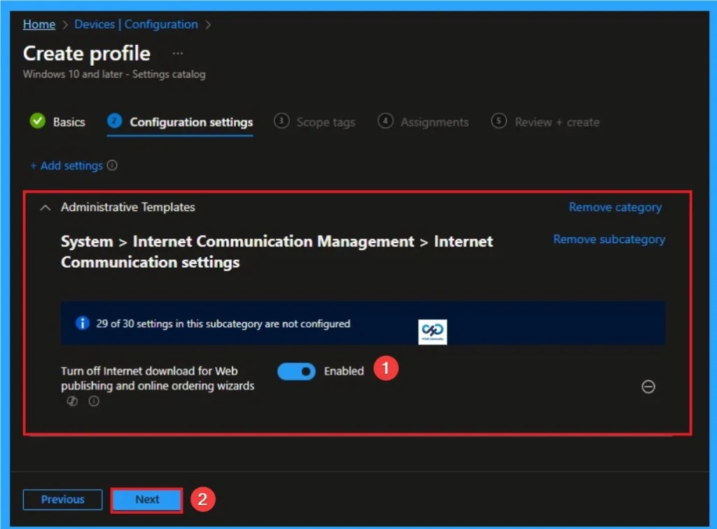 Stop Windows from Downloading Third-Party Wizard Providers for Maximum Privacy using Intune 7 Stop Windows from Downloading Third-Party Wizard Providers for Maximum Privacy using Intune - Fig.6