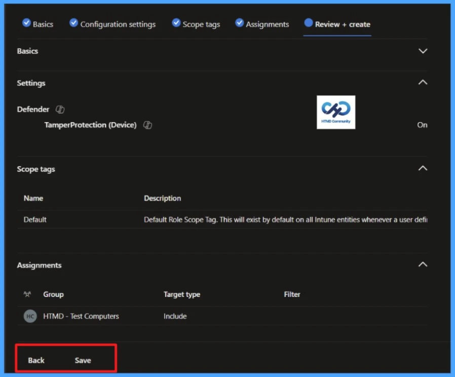 How to Enable or Disable Tamper Protection for your Organisation Using Microsoft Intune Antivirus Policy- Fig-07