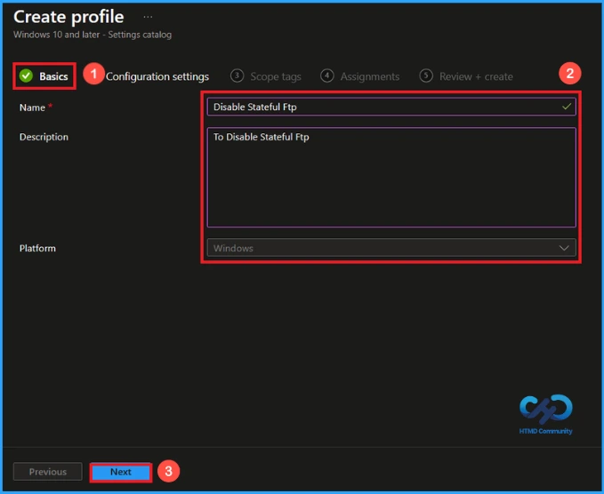 Microsoft Intune Stateful FTP Filtering Setting for Secondary Connections - Fig.2