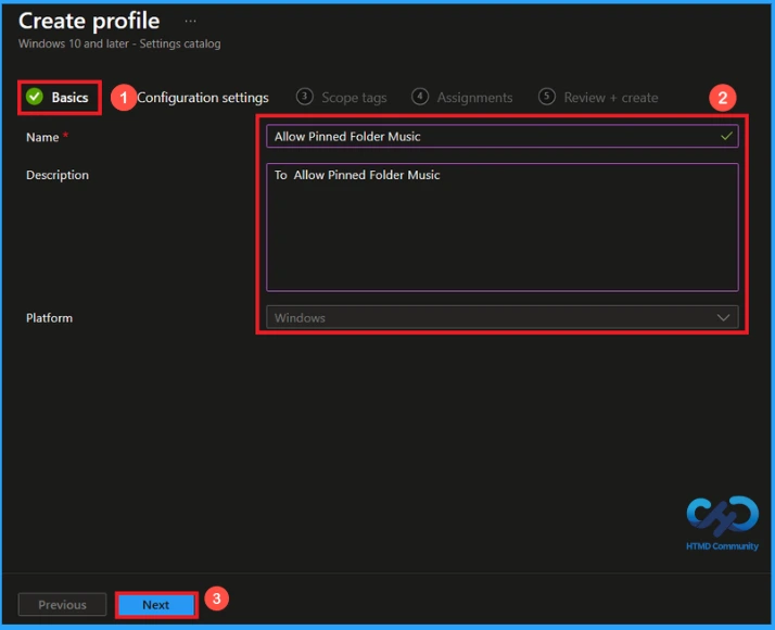 Control Music Shortcut on the Start Menu using Intune - Fig.2