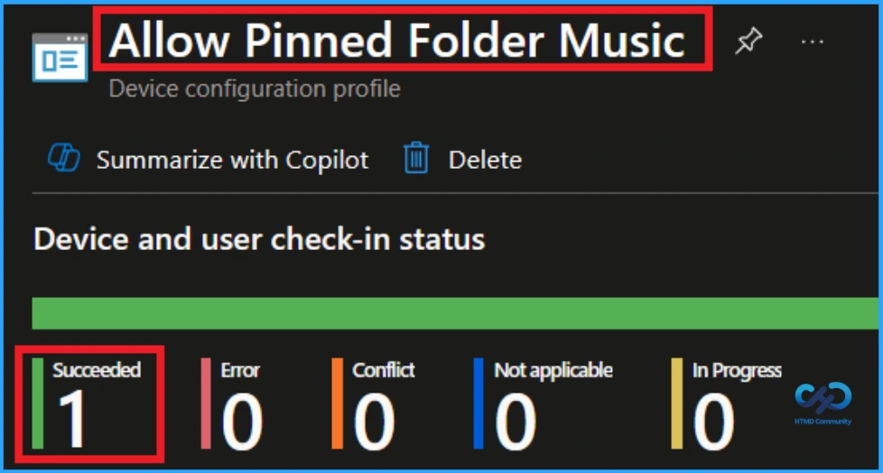 Control Music Shortcut on the Start Menu using Intune - Fig.9