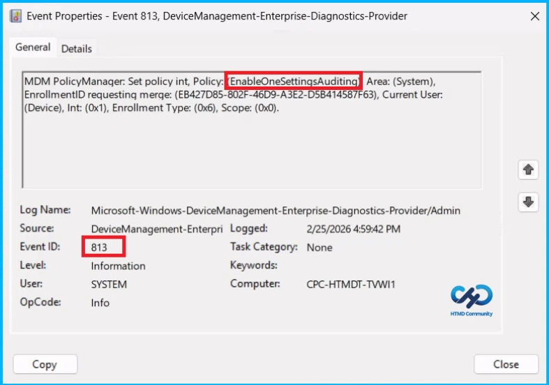 Control One Settings Service Logging in Windows using Intune - Fig.10
