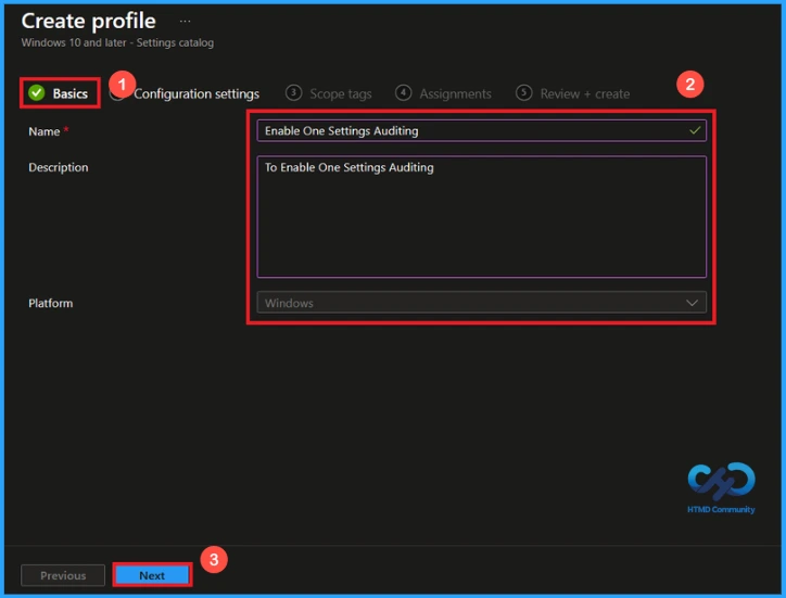 Control One Settings Service Logging in Windows using Intune - Fig.2