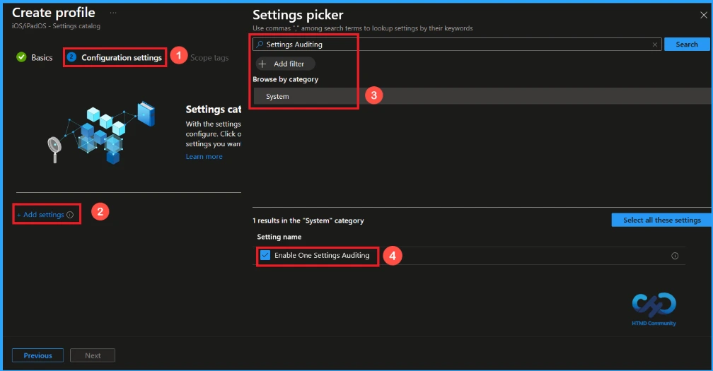Control One Settings Service Logging in Windows using Intune - Fig.3