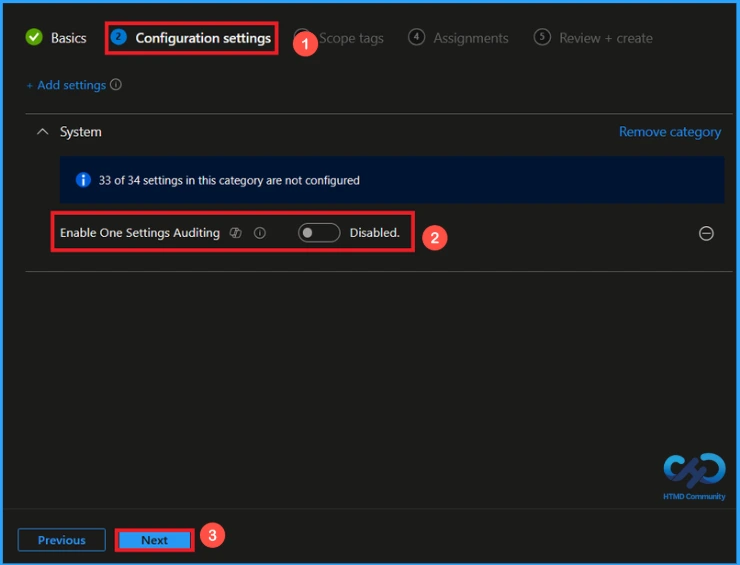 Control One Settings Service Logging in Windows using Intune - Fig.4